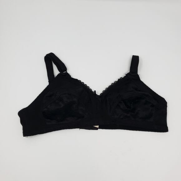 Vintage Beauty Form Black Lace Bra Size 34B - Picture 1 of 10